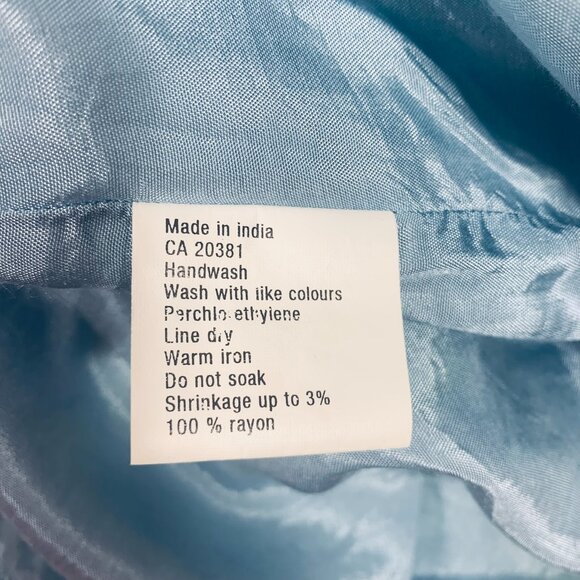 Floral bias-cut skirt JACKPOT blue and green size small - Picture 15 of 15